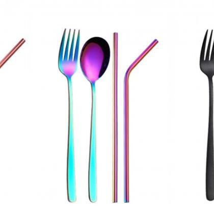 Reusable cutlery and straw pouch. O..