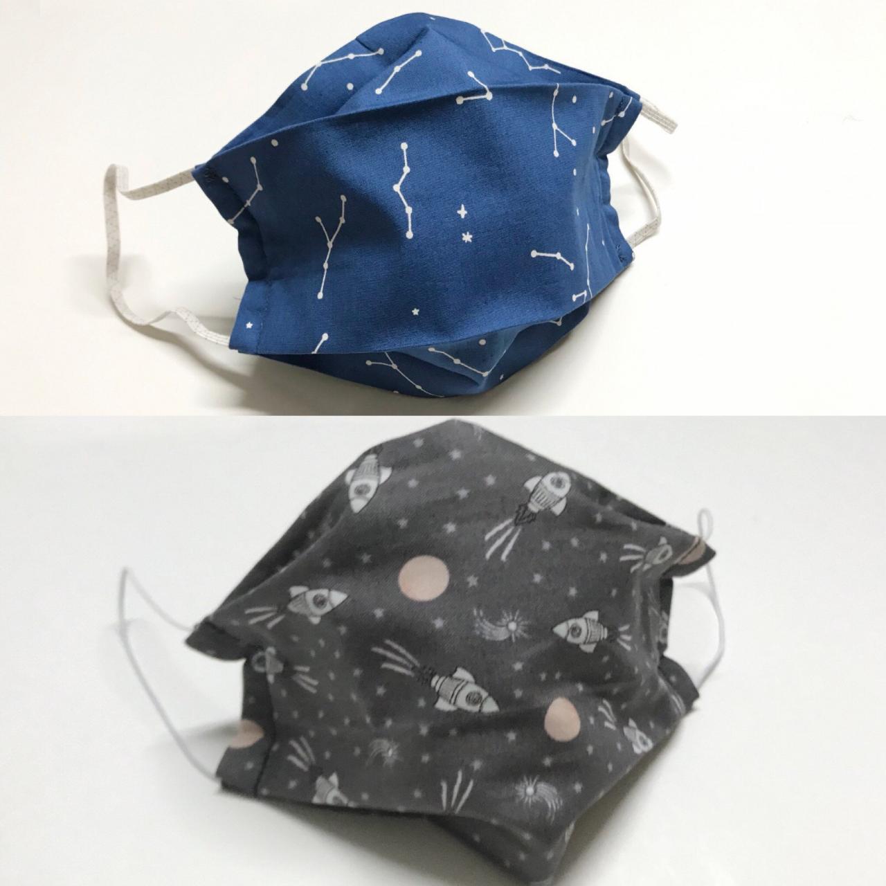 Reusable Children’s Cotton Cloth Masks With Filter Slot